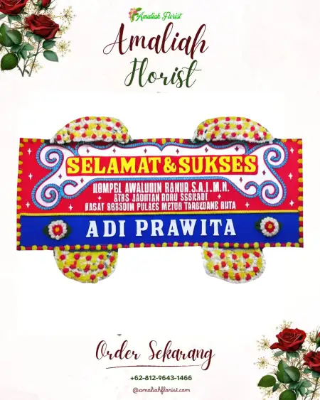 Papan Bunga Ucapan Selamat Binjai